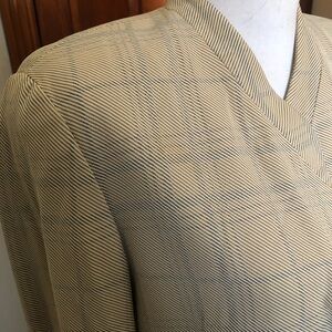 Vintage Giorgio Armani plaid long blazer